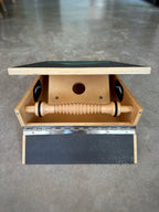 3-in-1 Slant Board: Adjustable Calf Stretcher, Fold Out Toe and Foot Stretcher and Foot Massage Roller