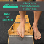 3-in-1 SLANT BOARD: Adjustable Calf Stretcher, Fold Out Toe and Foot Stretcher and Foot Massage Roller